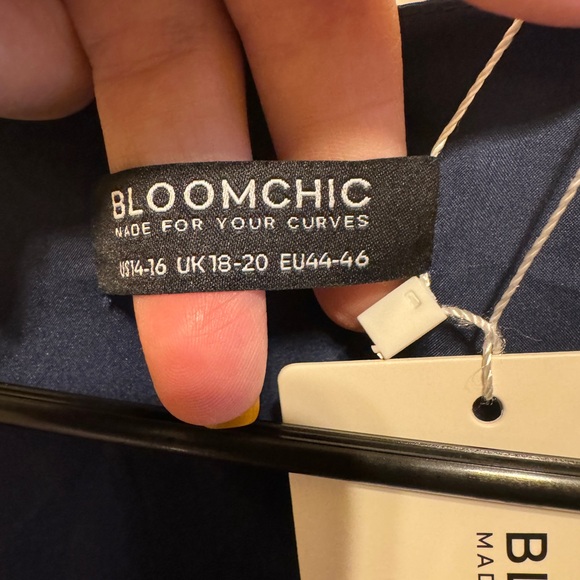 BloomChic Navy Blue Dress Sz 1X (14-16) - Picture 6 of 15